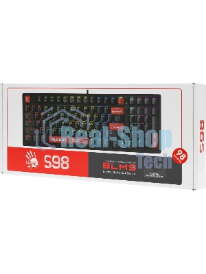 Клавиатура проводная A4Tech Bloody S98 (S98 RED) USB черный/красный