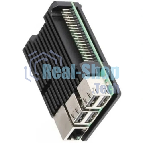 Корпус ACD черный Metal Aluminum Case for Raspberry Pi 3B/3B+