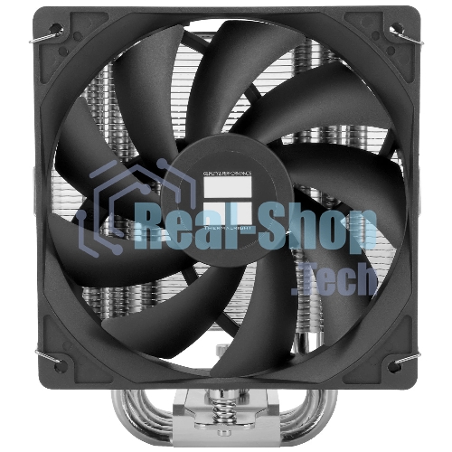 Кулер для процессора Thermalright Burst Assassin 120 SE черный/серебристый (4-pin PWM, 148мм, Al/Cu, 6x6мм, 1x120мм, 66.17CFM, 25.6dBA, 1550RPM, S: 1851/1700/1200/115X, AM5/AM4)