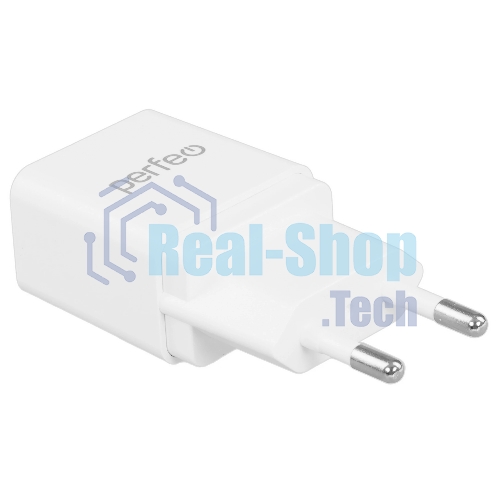 Сетевое зарядное устройство PERFEO с разъемом USB, 2А, белый (I4657)