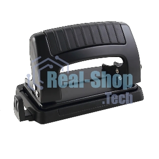 Дырокол Kw-Trio Classic Mini 09065BLACK, до 10 листов, металл черный, отверстий: 2, с линейкой
