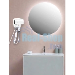 Фен Puff 1201B белый, 1200 Вт, с доп. розеткой