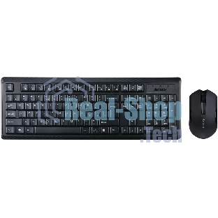 Комплект клавиатура+мышь A4Tech 4200N беспроводной, USB, 1000 DPI, чёрный