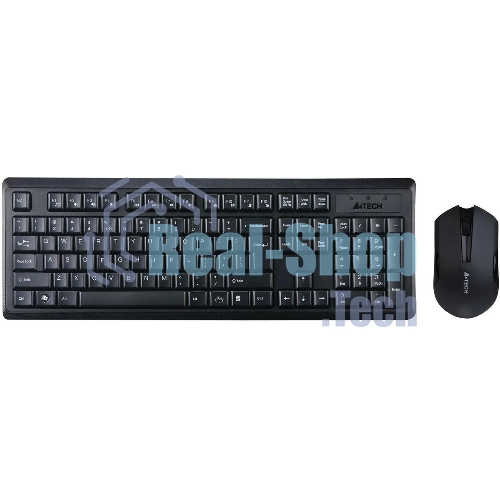 Комплект клавиатура+мышь A4Tech 4200N беспроводной, USB, 1000 DPI, чёрный