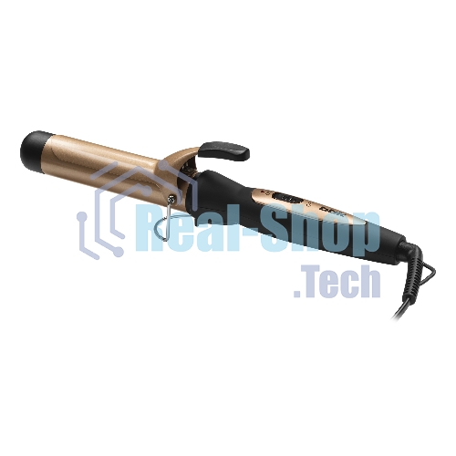 Щипцы для завивки волос BBK BST2502 черный/шампань, 32 мм, 200 °C, 1 режим