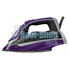 Утюг JVC JRI02 фиолетовый/черный, 2400 Вт, 20 г/мин, 120 г/мин, 400 мл