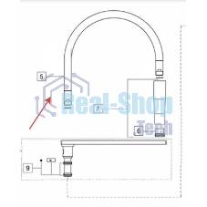 Гибкий шланг излива (гусак) Franke Centinox pro side 133.0191.010