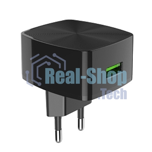 Сетевое зарядное устройство HOCO (6931474706638) HOCO C70A Cutting-edge single port QC3.0 черный