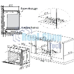 Шкаф духовой газовый Maunfeld EOGC604B, встраиваемый