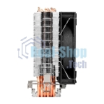 Кулер ExeGate Wizard EXX600-PWM.FRGb (Al+Cu, 6 тепл.трубки, LGA775/1150/1151/1155/1156/1200/1700/1851/AM2/AM2+/AM3/AM3+/AM4/AM5/FM1/FM2/754/939/940, TDP 180W, Fan 120мм PWM, 800-2400RPM, Hydro bearing, 4pin, 11-24db, 540г, FRGb подсветка, с термопастой, на защелках, Color Box)