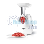 Мясорубка электрическая Bosch MFW2520W белый, 1500 Вт, 1.7 кг/мин, насадки - 4