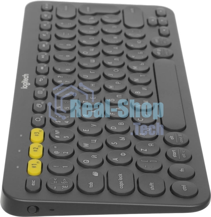 Клавиатура Logitech K380 беспроводная, Bluetooth, серый