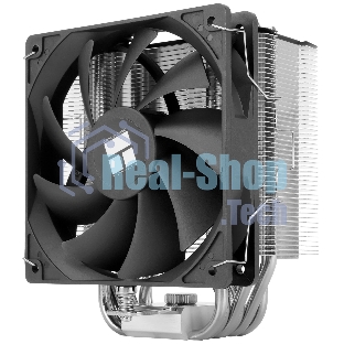 Кулер для процессора Thermalright Burst Assassin 120 SE черный/серебристый (4-pin PWM, 148мм, Al/Cu, 6x6мм, 1x120мм, 66.17CFM, 25.6dBA, 1550RPM, S: 1851/1700/1200/115X, AM5/AM4)