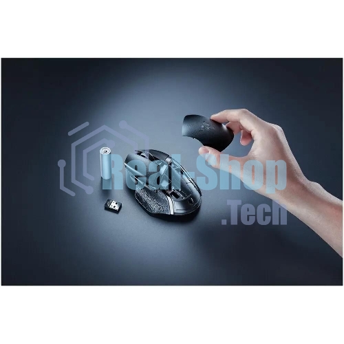 Мышь беспроводная Razer Basilisk V3 Hyperspeed черный, 18000 dpi, радиоканал, Bluetooth, USB, кнопки - 7