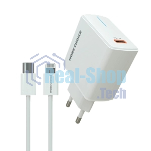 Сетевое зарядное устройство MORE CHOICE (4610196408922) NC60i, белый