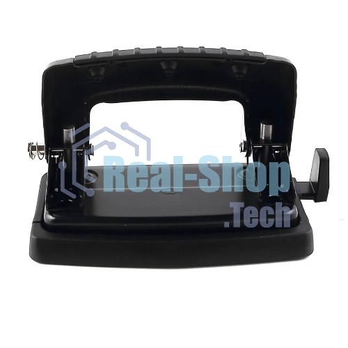 Дырокол Kw-Trio Classic Mini 09065BLACK, до 10 листов, металл черный, отверстий: 2, с линейкой
