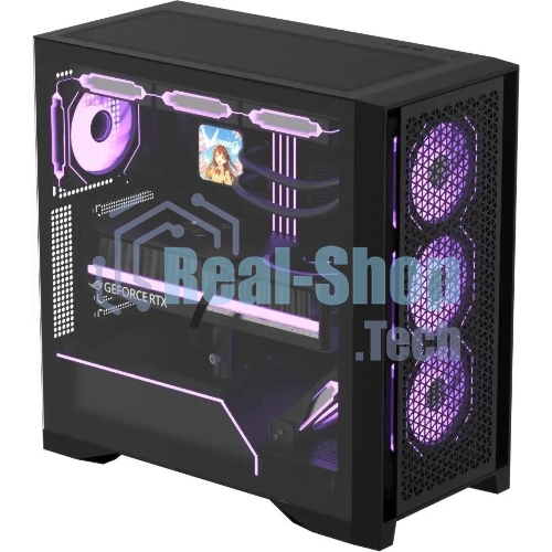 Компьютерный корпус AeroCool/Formula Air Power G8 черный без БП ATX 2xUSB 3.0 1xUSB3.1 audio bott PSU