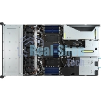 Серверная платформа ASUS RS700-E11-RS12U, 1U, 2x Socket-E LGA4677, 32x DDR5 4800*/5600*, 12x2.5'' NVMe/SATA*/SAS* hsb (*-RAID/HBA need), 2x M.2 PCIe 2260/2280, up to 3x PCIe Gen5 + 1 x int RAID slot, 2 x 10G(Intel X710-AT2) RJ45 LAN, 1+1 1600W