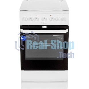 Плита электрическая Hansa FCEW54109 белый, конфорок 4 шт, духовка 65 л, 50 см x 85 см x 60 см