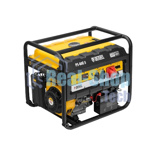 Электрогенератор бензиновый Denzel PS 80 E-3, 6.5 кВт, 85 дБ, 87 кг