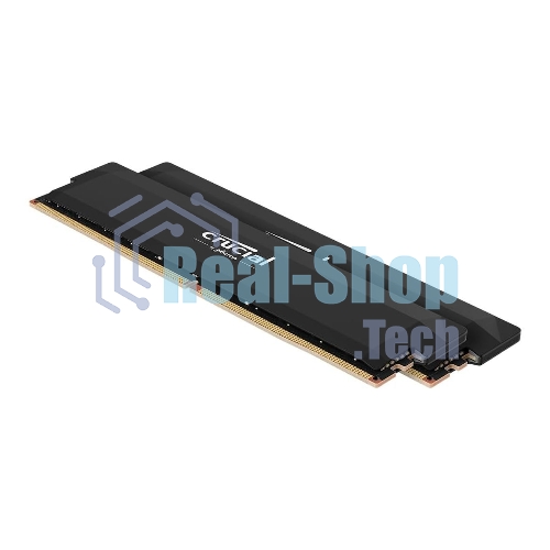 Оперативная память Crucial, DDR5, 32GB (2x16GB), 6000 MHz, CL36, с радиатором, черный