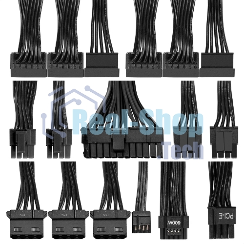 Блок питания 650W ExeGate 80 PLUS® GOLD 650VSP FС (ATX3.0, APFC, КПД 90% (80 PLUS Gold), 120мм fan, 24pin, 2x(4+4)pin, PCIE5.0/12VHPWR, 2xPCI-E, 6xSATA, 3xIDE, 1xFDD, Full Cable Management, black, Color box)
