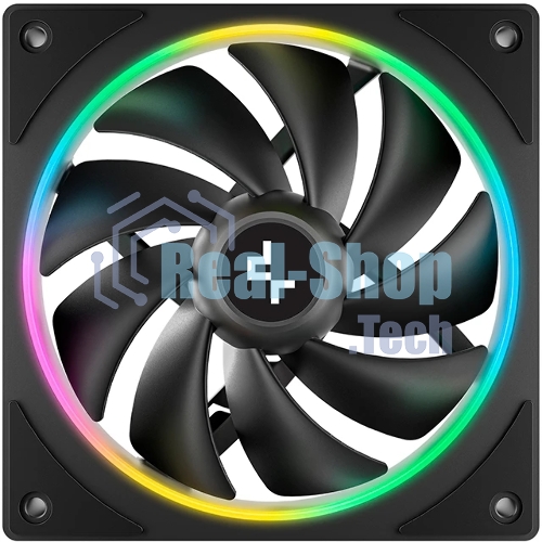 Вентилятор для корпуса Deepcool FL12 SE ARGb 120х120x25 черный 4-pin 28.67дБ (упак.:1шт) (R-FL12SE-BKAPN1-G) Ret