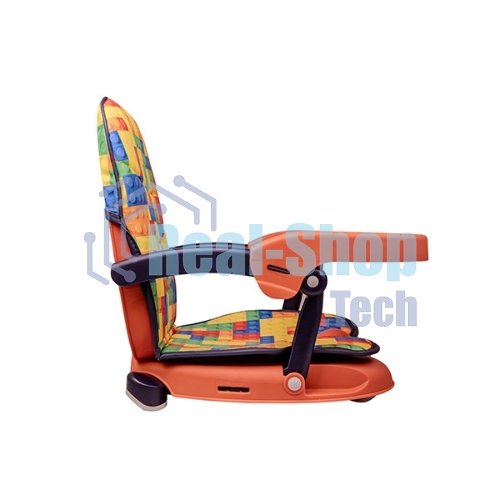 Стульчик для кормления BQ BCH012 LEGO. Стульчик-бустер BQ BCH012. Гипоалергенные безопасные материалы/Съемный чехол из экокожи. Удобный, устойчив к загрязнению и легко моется/Съемная столешница/Безопасность малыша: устойчивая конструкция, нескользящие ножки, надежная фиксация на стуле, разделитель для ног для дополнительной фиксации/4 уровня высоты/Благодаря своей компактности, легкой сборке и наплечной лямке его можно брать с собой на природу, в гости или путешествие
