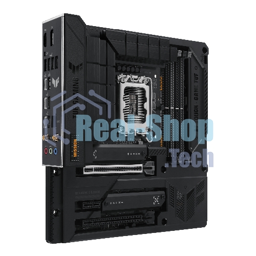 Материнская плата ASUS TUF GAMING B760M-BTF WIFI, LGA 1700, Intel B760, 4xDDR5, 4xSATA, 3xM.2, 1xPCIe 5.0 x16, 1xPCIe 4.0 x4, 1xPCIe x1, 1xDP, 1xHDMI, 1x 2.5Gb LAN, 1xUSB-A 3.2 Gen 2, 2xUSB-A 3.2 Gen 1, 4xUSB 2.0, 1xUSB-C 3.2 Gen 1, 1xUSB-C 3.2 Gen 2, 1xUSB-C 3.2 Gen 2x2, 3x3.5 мм, 7.1, mATX