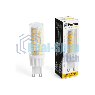 Лампа светодиодная Feron LB-436 13Вт 230В G9 теплый капсульная