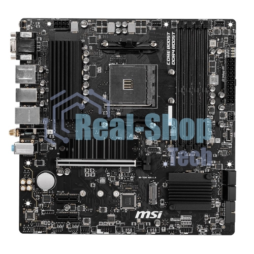 Материнская плата MSI B550M PRO-VDH WIFI, AM4, AMD B550, 4xDDR4, 4xSATA, 2xM.2, 1xPCIe 4.0 x16, 2xPCIe x1, 1xDisplayPort, 1xHDMI, 1xVGA, 1x 1Gb LAN, 2xUSB 2.0, 4xUSB 3.2 Gen 1, 3x3.5 мм, 7.1, mATX