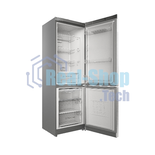 Холодильник Indesit ITS 5180 XB нержавеющая сталь двухкамерный 220/78л морозилка снизу, No Frost