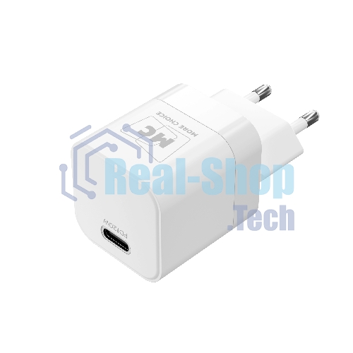 Сетевое зарядное устройство MORE CHOICE (4620202555854) NC86a 1Type-C 3.0A PD 20W для Type-C Type-C, белый