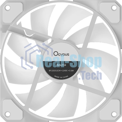 Вентилятор для корпуса Ocypus Beta F12 WH ARGB Reverse Blade White (Beta-F12-WH1AM01X-GL)