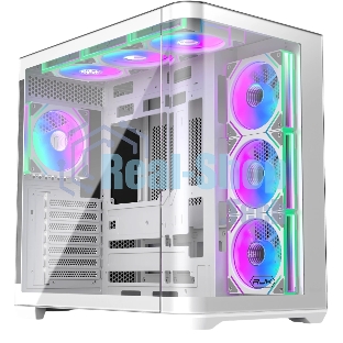 Корпус без блока питания Raijintek ATREUS BT7, Midi-Tower, TG, 7x120мм ARGB, 2xUSB-A 3.0 + 1xUSB Type-C , E-ATX, ATX, mATX, mITX White