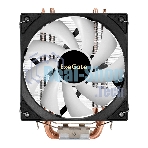 Кулер ExeGate Wizard EXX600-PWM.FRGb (Al+Cu, 6 тепл.трубки, LGA775/1150/1151/1155/1156/1200/1700/1851/AM2/AM2+/AM3/AM3+/AM4/AM5/FM1/FM2/754/939/940, TDP 180W, Fan 120мм PWM, 800-2400RPM, Hydro bearing, 4pin, 11-24db, 540г, FRGb подсветка, с термопастой, на защелках, Color Box)