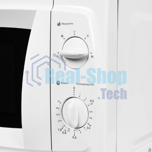 Микроволновая печь Starwind SWM5520 белый, 20 л, 700 Вт, переключатели - поворотный механизм