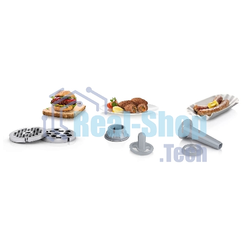 Мясорубка электрическая Bosch MFW2520W белый, 1500 Вт, 1.7 кг/мин, насадки - 4