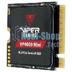 Накопитель SSD Patriot VP4000 Mini, 1Tb, PCIe 4.0 x4, M.2 2230, NVMe, R/W 5000/3500, с радиатором