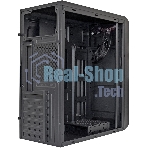 Компьютерный корпус Miditower ExeGate XP-332-UNS350 (ATX, БП UNS350 с вент. 12см, 2хUSB, аудио, черный)