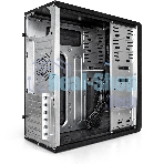Компьютерный корпус Miditower ExeGate CP-603-UNS400 (ATX, БП UNS400 с вент. 12см, 2хUSB, аудио, черный)
