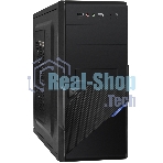 Компьютерный корпус ExeGate EX284021RUS Minitower BA-201 Black, mATX, (AA500, 80мм), 2*USB, Audio