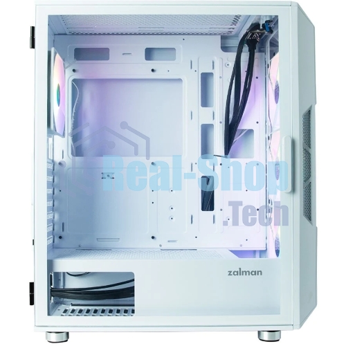 Компьютерный корпус MidiTower Zalman I3 NEO белый (ATX, front mesh, USB 2.0 x1, USB 3.0x2, 4x120мм RGb fan, без БП) (I3 NEO White)
