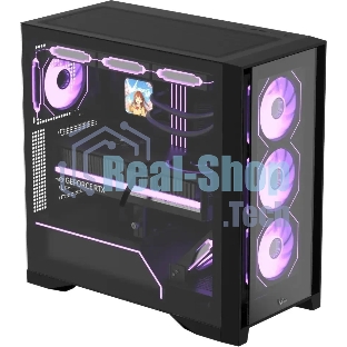 Компьютерный корпус AeroCool/Formula Air Power G8 черный без БП ATX 2xUSB 3.0 1xUSB3.1 audio bott PSU
