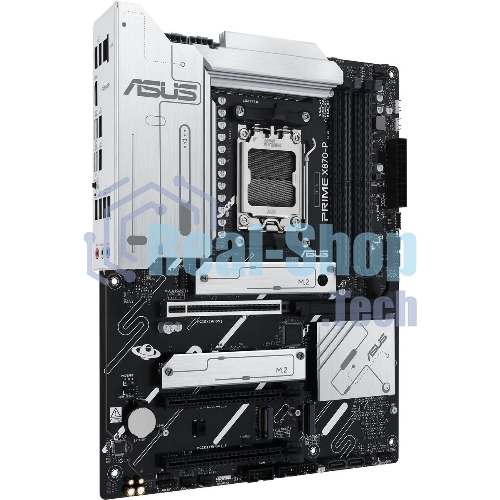 Материнская плата ASUS PRIME X870-P, AM5, AMD X870, 4xDDR5, 2xSATA, 4xM.2, 1xPCIe 5.0 x16, 2xPCIe 4.0 x1, 1xHDMI, 2xUSB-C, 1x 2.5Gb LAN, 4xUSB-A 3.2 Gen 1, 1xUSB-A 3.2 Gen 2, 4xUSB-A 2.0, 3x3.5 мм, 7.1, ATX