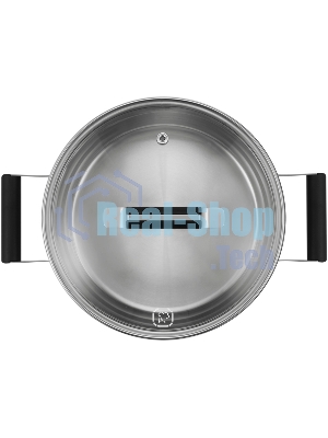 Кастрюля Rondell Bayoneta RDS-1808 5.1 л. d=24 см (с крышкой) стальной