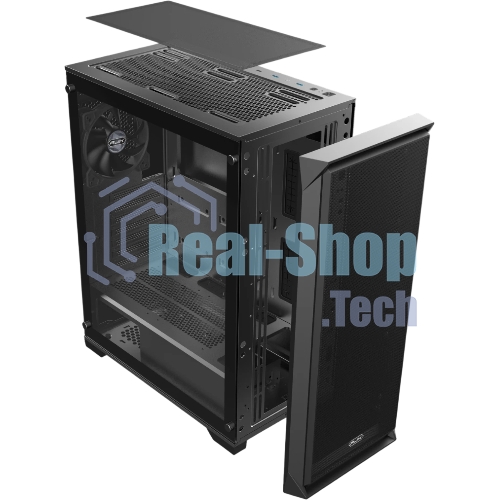 Корпус без блока питания Raijintek ARCADIA 41, Midi-Tower, TG, 1x120мм, 2xUSB-A 3.0 + 1xUSB-C, ATX, mATX, mITX Black