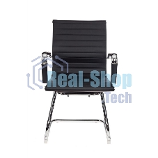 Кресло Бюрократ CH-883-LOW-V/BLACK черный, экокожа, 120 кг, механизм качания, низкая спинка