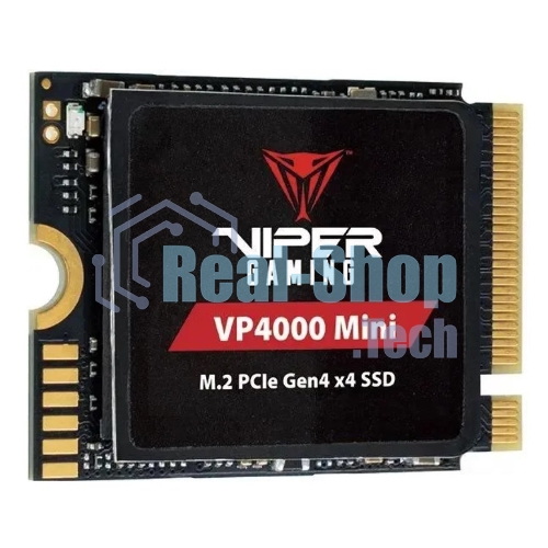 Накопитель SSD Patriot VP4000 Mini, 1Tb, PCIe 4.0 x4, M.2 2230, NVMe, R/W 5000/3500, с радиатором
