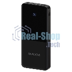 Портативный аккумулятор Maxvi PB10-09 10000 мАч, 2A USB + кабели: Type-C/Lightning/MicroUSB